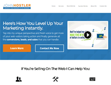 Tablet Screenshot of johnhostler.com